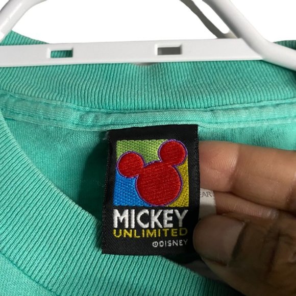 Mickey Mouse Green Graphic Print Short Sleeve T-Shirt - Picture 5 of 7